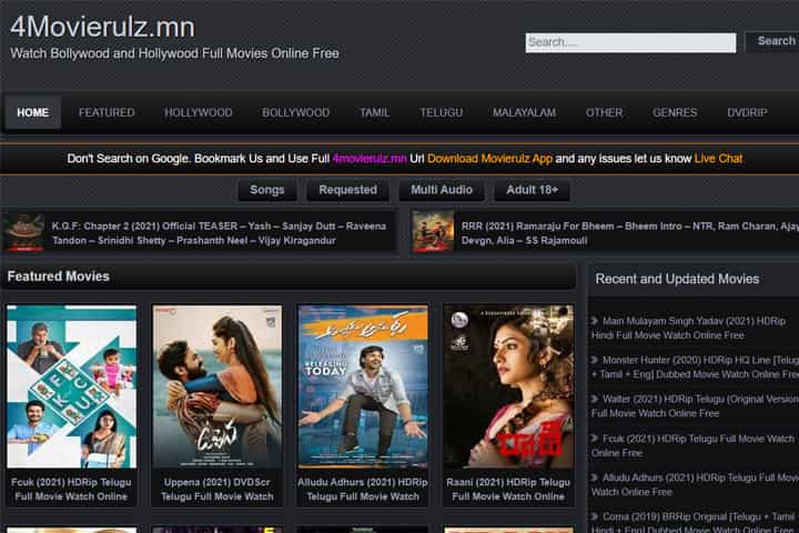 4movierulz Or Movierulz4 Watch Latest Telugu Tamil Hd Movies In 2021 Movierulz.com is tracked by us since december, 2012. watch latest telugu tamil hd movies